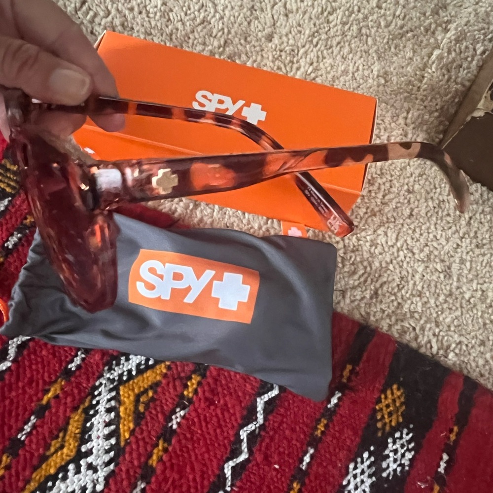 SPY Bronze Peach pink fade Sunglasses - Picture 3 of 4